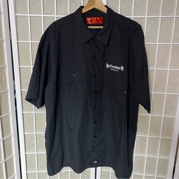 Dickies Men’s button up shirt Hellanback Incorporated size 3xl Black skull print - Picture 10 of 16